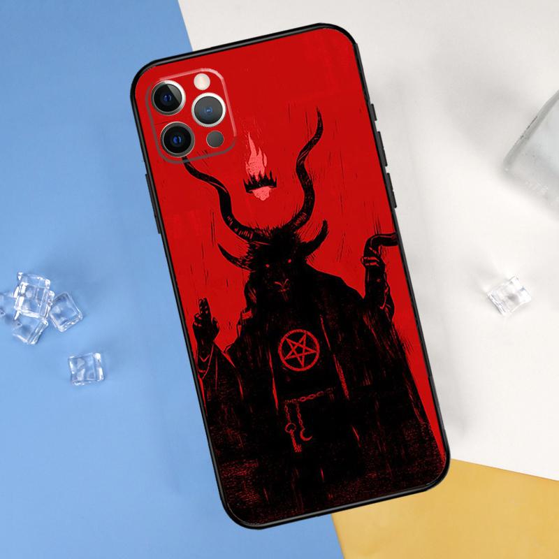 Чехол для телефона Готическая Ведьма Сатана для iPhone 16 15 13 11 12 14 Pro Max Mini X XR XS Max Plus Мягкий чехол