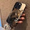 Чехол с леопардовым принтом для iPhone 13/14/15/16/17 Pro Max - Модный и уникальный дизайн
