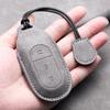 Leather Car Key Case Cover for Leapmotor T03 S01 C11 for 2025 Leapmotor C01 T03 S01 C11 Leap Motor Holder Key Fob Keychain