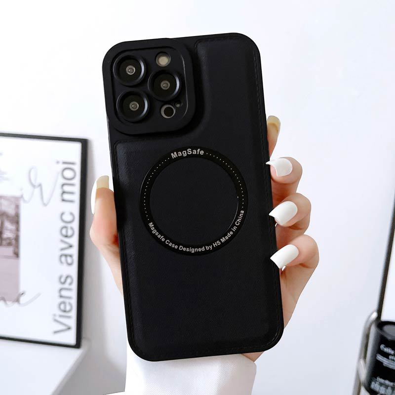 Роскошный магнитный чехол для телефона Magsafe с беспроводной зарядкой для iPhone 13 12 11 14 15 Pro Max 15 Plus Кожаный силиконовый ударопрочный чехол