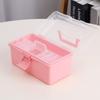 Jewelry Case Storage Case Nail Art Box Desktop Organizer Portable Storage Box  Student Stationery