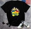 Футболка с коротким рукавом для взрослых с чиби-логотипом The Wiggles