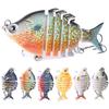 6.35cm 8g 6 Sections Artificial Fishing Lure Wobbler Fish Swim Bait Tackle Tool