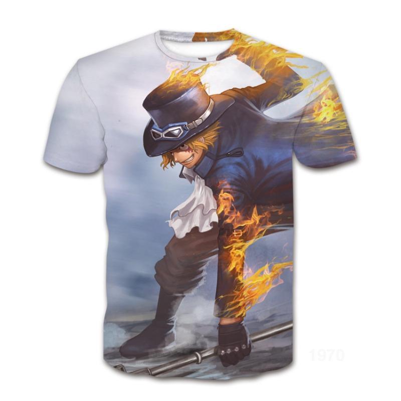 Летний модный аниме-узор, модный 3D-топ с круглым вырезом для мужчин и женщин, футболки для пар