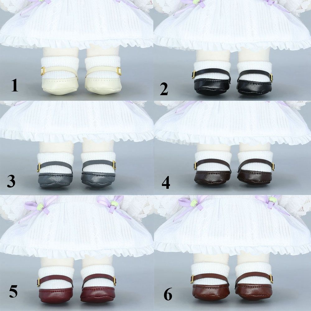 High Quality Doll Gift Toys DIY PU Leather Shoes Fashion Boots Clothes Accessories 20cm Doll Shoes