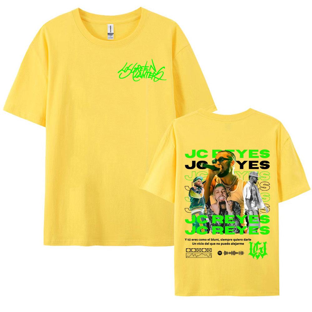 Rapper Jc Reyes Tour 2025 Double Sided Printed Tee Shirt Men Women Harajuku Fashion Gothic Tshirt Summer Comfort Cotton T Shirt