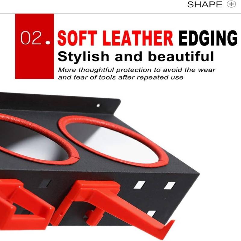 Spray Bottle Storage Rack Abrasive Material Hanging Iron Rail Shelf Bracket Spray Can Organizer for Car Workplace Garage