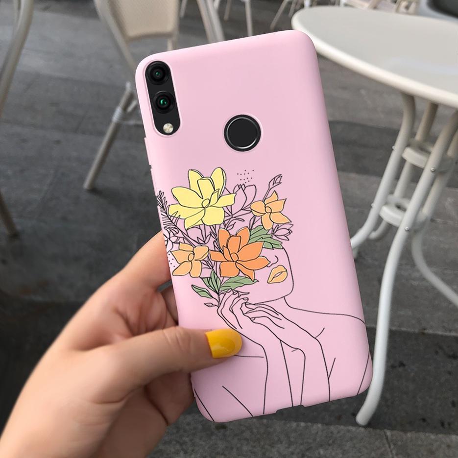 Cute Candy Painted Cover For Huawei Honor 8C Case Honor 8X Soft Silicone Back Cover For Honor 8C 8X Cases Honor8C Honor8X Bumper