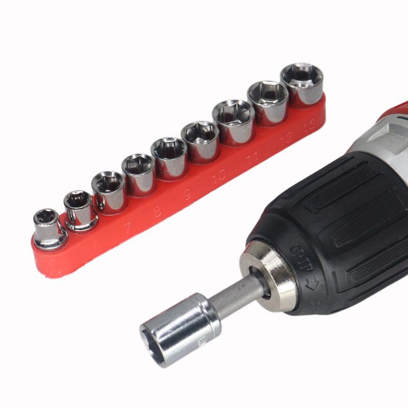 1 комплект/9 шт. 1/4 втулка Xiaofei, 9-предметный комбинированный набор принадлежностей для отверток и электродрелей, 5-13 мм, микроремонт, многофункциональный