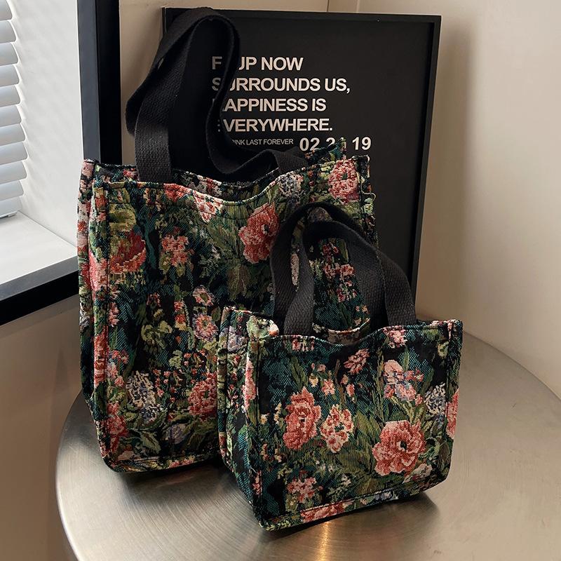 Large-capacity Ethnic Bag Women's 2024 New Trendy and Fashionable Commuter Tote Bag Women's Shoulder Handbag