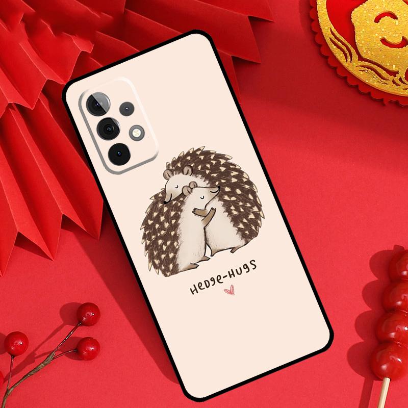 Кавайный Ёжик Сердце Милый Чехол Для Samsung Galaxy M15 M55 M31 M13 M11 M12 M14 M06 M16 M36 M56 M53 M32 M52 M35 M34 M54