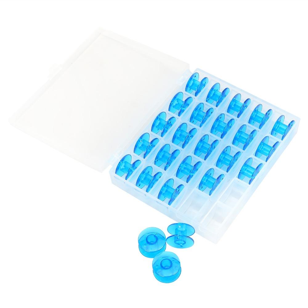 25pcs With Organizer Plastic Spool Plastic Sewing Machine Accessories DIY Sewing
