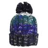 Womens/Ladies Corkscrew Pom Pom Beanie