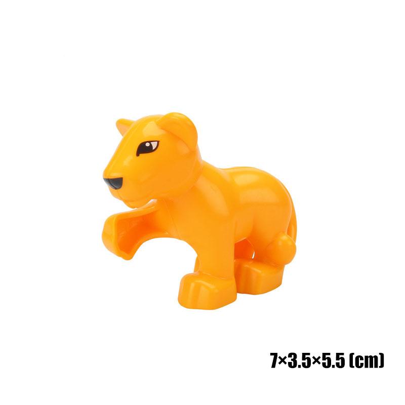 Big Size Building Blocks Animal Accessorie Compatible Duplo Rabbit Fish Bear Chicken Pig Duck Dog Cat Horse Cow Sheep Toys Gifts