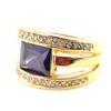 Позолоченное кольцо с аметистом 'Celestina'