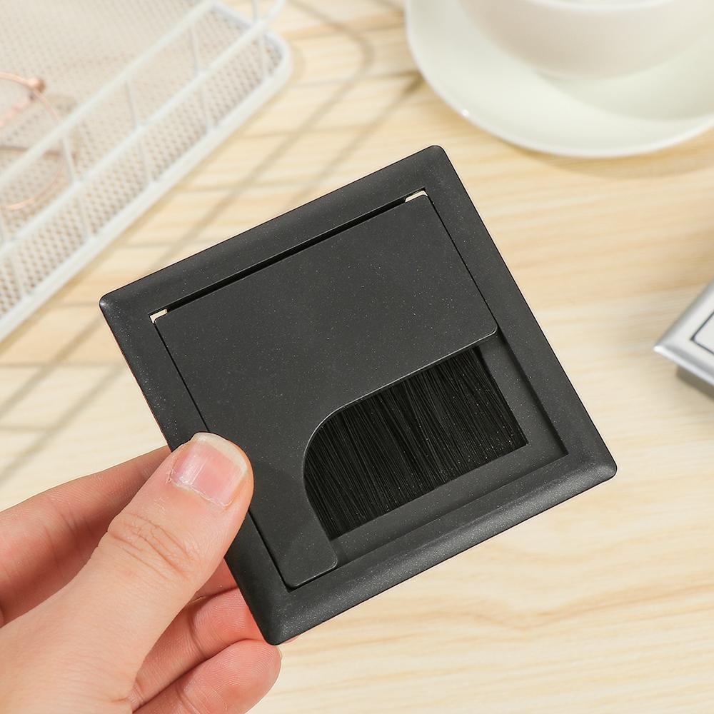 Rectangle Grommet Hole Cover Outlet Port Wire Box Desk Cable Box Wire Cable Holder Wire Hole Cover