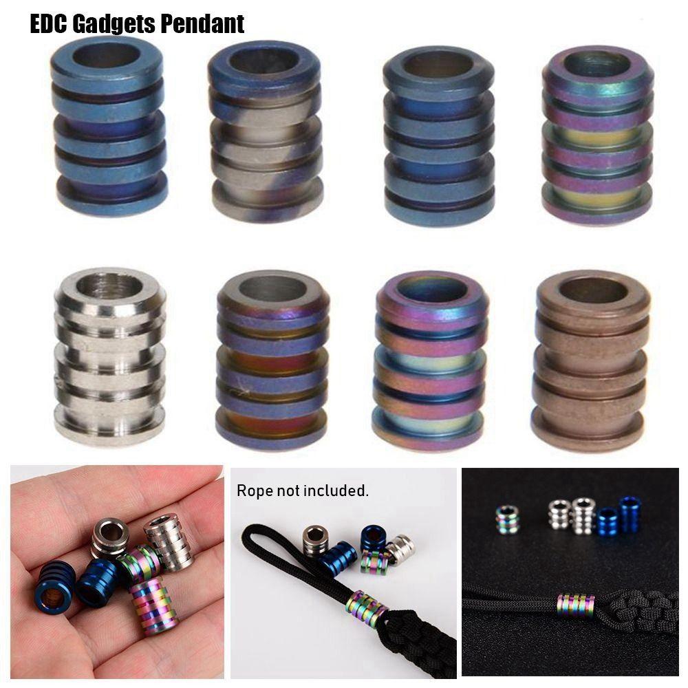 Бусины для темляка ножа TC4, разные стили, для кемпингового ножа, фонарика, гаджетов, EDC мультиинструментов