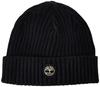 Timberland Men's Ribbed Watch Cap with Logo Plaque, US Size: One Size, Color: Black