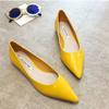 2024 Summer Candy Color Ladies Patent Leather Slip-on Pointy Toe Light Shoes for Women Outdoor Flats 2024 Casual Shoes Loafers