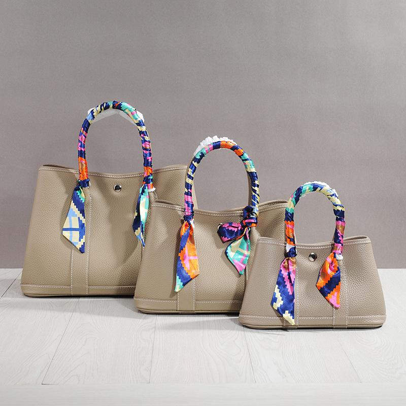 Женская большая садовая сумка из коровьей кожи в стиле знаменитостей 2024 года — универсальная, модная, удобная для переноски через плечо и в кармане