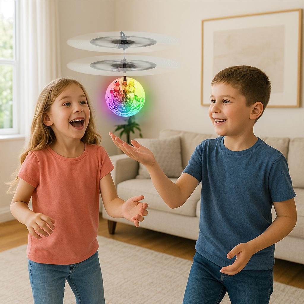 Non-Toxic Led Light Suspension Crystal Ball Infrared Induction Rc Gesture Control Colorful Glowing Toys Unique Gift For Kids