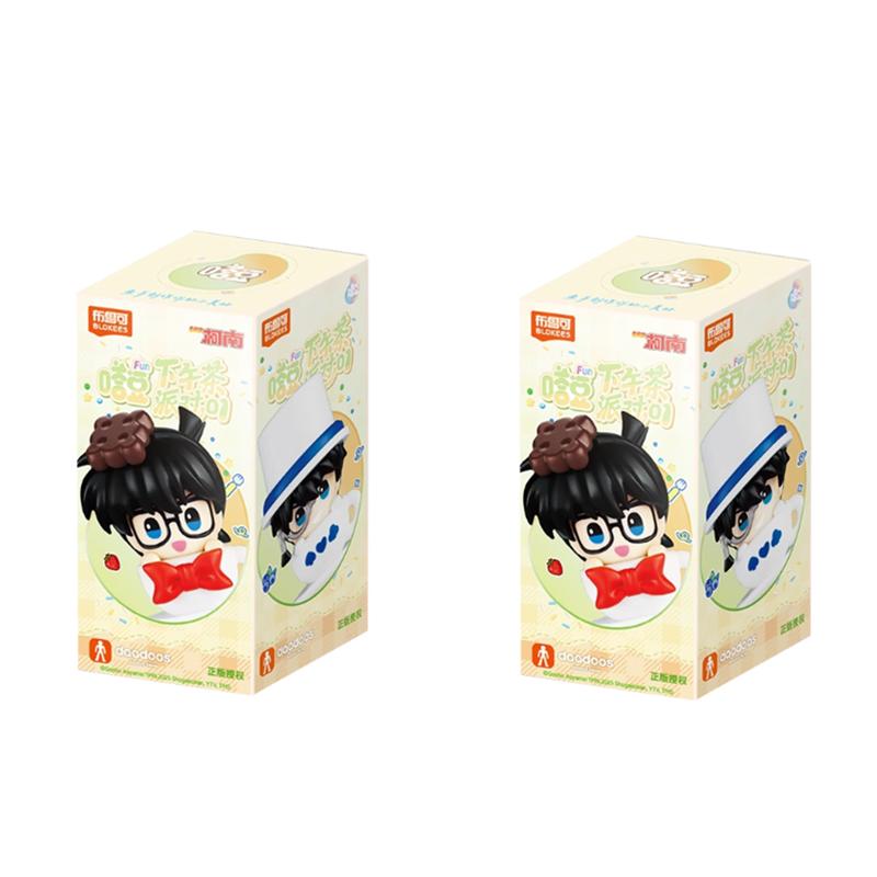 Оригинальная серия Brook Детектив Конан 'Послеобеденная вечеринка' Blind Box Коллекция моделей персонажей аниме Праздничные игрушки Подарки