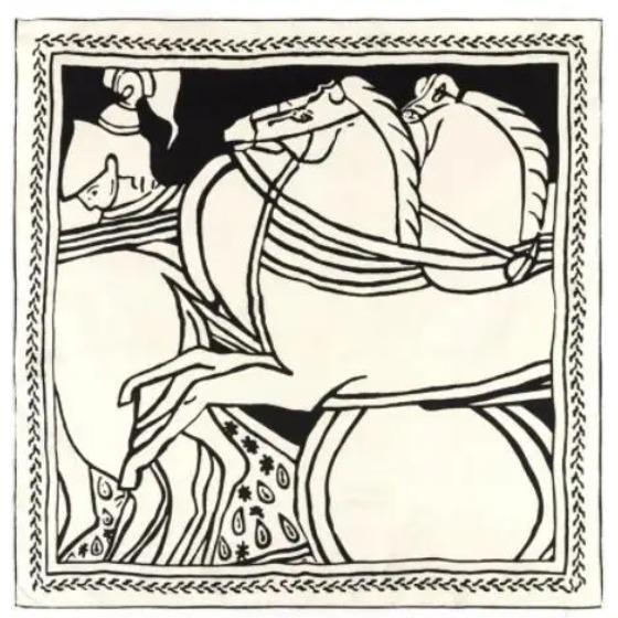 90cm Manual Hand Rolled Twill Silk Scarf Women Horse Print Square Scarves Echarpes Foulards Femme Wrap Lady Scarves