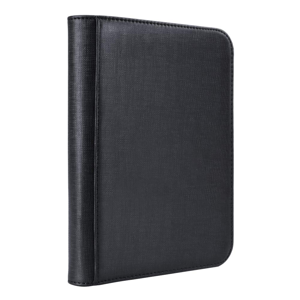 PAKESI Star Card Card File 4 Pockets Holds 160 Cards Collect Card Sheets and Other Cards Star Card Collection File (Black)