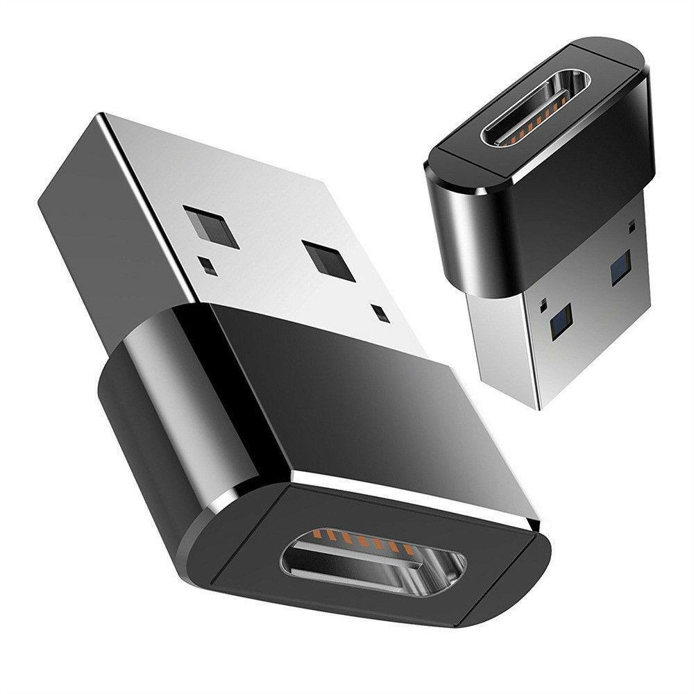 2 шт. USB 3.0 A папа на Type-C мама зарядный адаптер конвертер разъем