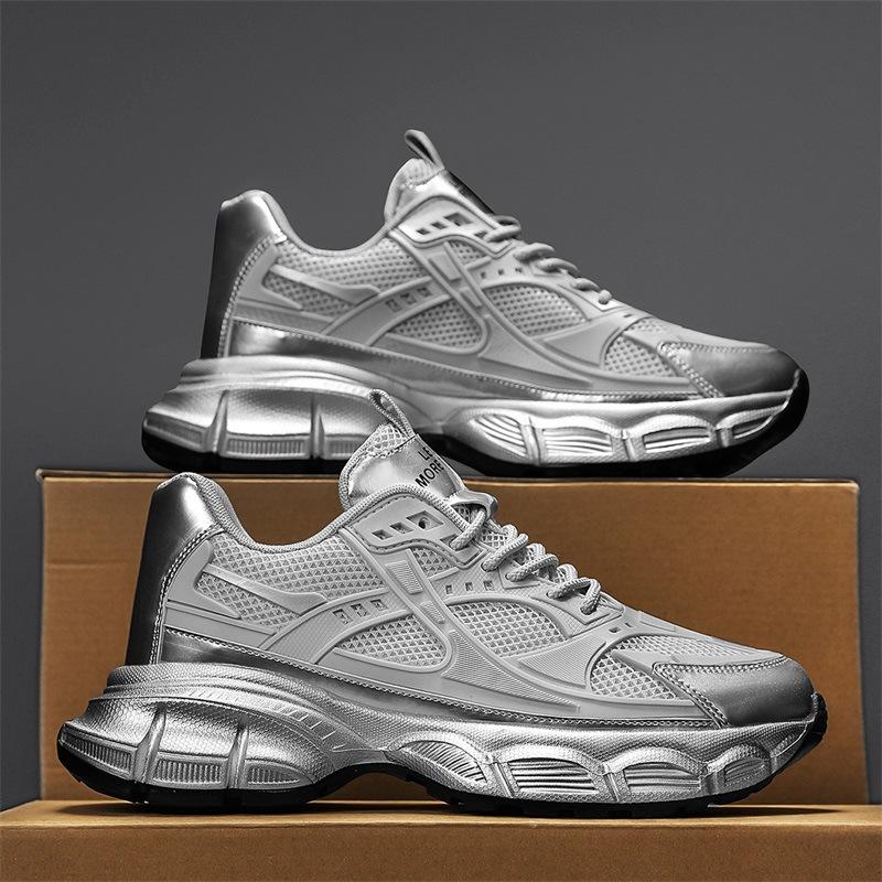 Men's Shoes Casual Versatile Summer Dad Shoes Fashion Platform Ins Breathable Sports Shoes Trendy Shoes Student Height-increasing Shoes