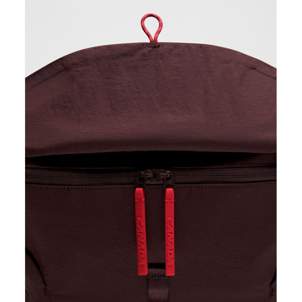 Lululemon Team Canada Rolltop Backpack 45l  Coc Logo Black Garnet