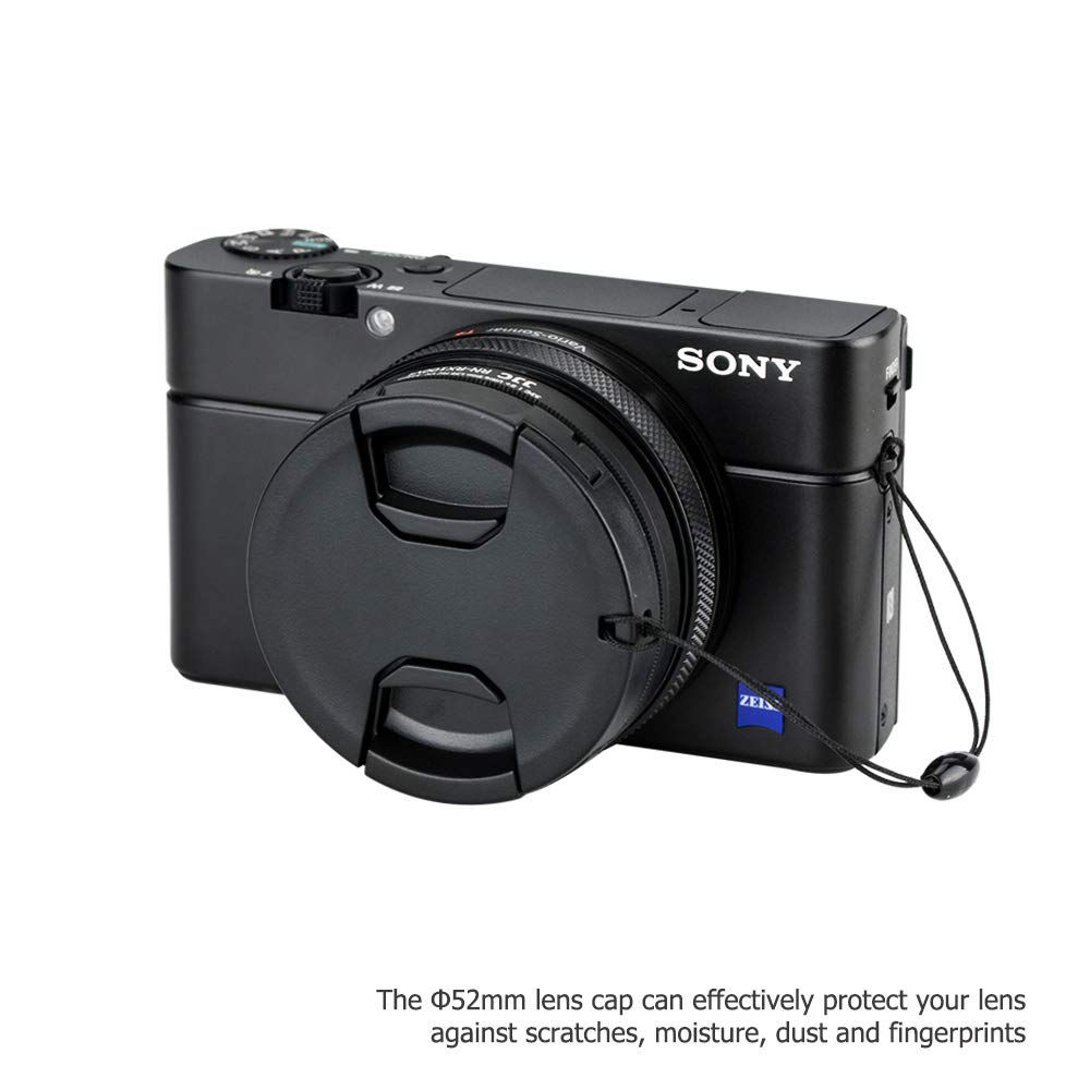 JJC Filter Adapter for Sony and Canon G5 X Mark Lens cap ZV-1 II, ZV-1, ZV1, RX100VII, RX100VI, II. included.
