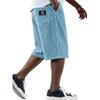 2026 Men's Striped Casual Summer Shorts: Loose Straight Five-Point Pants