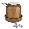 1 Set Dice Cup with Base 5 Dot Dice Heavy Duty Manual Shaker Cup Adults Family Night Bar Party Gambling Drinking Board Game Casino Equipment