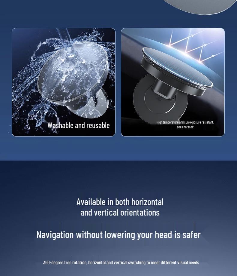 Умный индукционный многофункциональный держатель для телефона в автомобиль - Нескользящее крепление на приборную панель для навигации