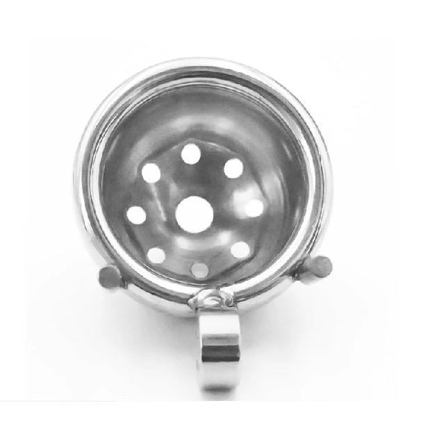Men Stainless Steel Flat Chastity Lock Metal Male Chastity Device for Couple Personal Use Erotic Urethral Lock Sex