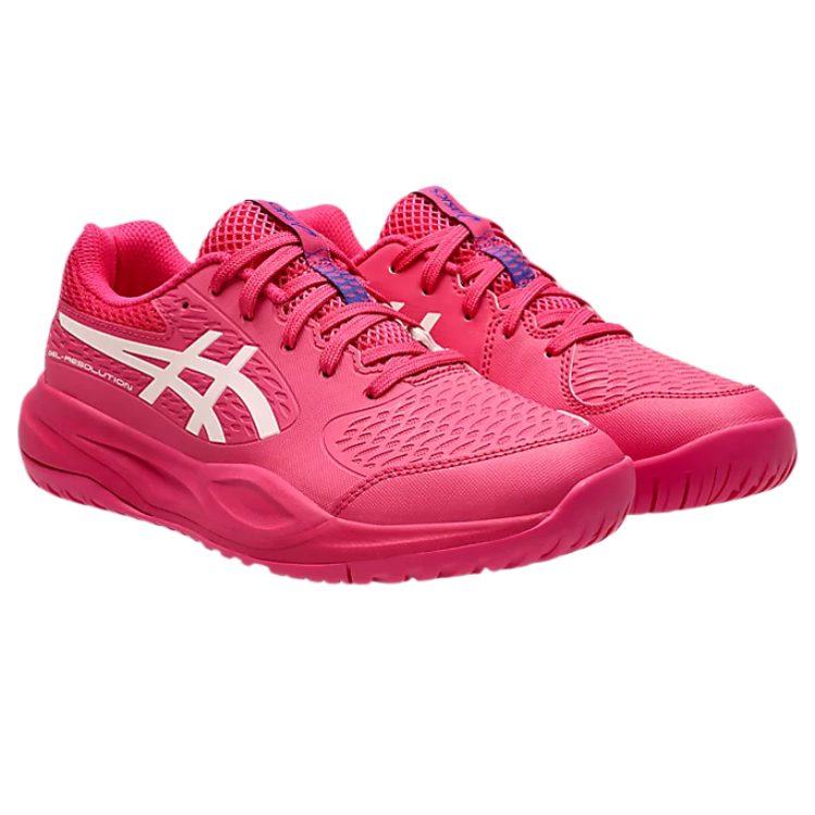 Asics GEL RESOLUTION X Низкие детские тренировочные кроссовки Розовые Подростки 1044A081-700