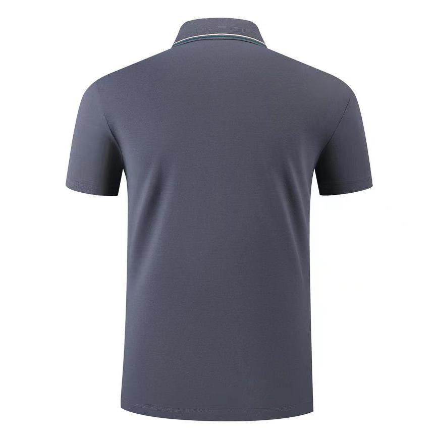 Новая летняя рубашка-поло с вышивкой, хлопковая мужская дышащая рубашка высокого качества с короткими рукавами, деловая повседневная рубашка-поло для мужчин