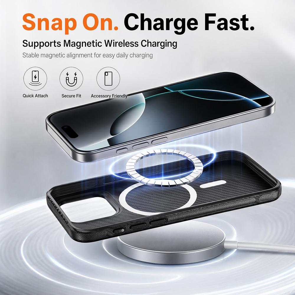 Magnetic Phone Case For Apple iPhone 17 Air 16 15 14 13 12 Pro Max Plus Anti-Slip Textured Shockproof Protective Cover Shell New