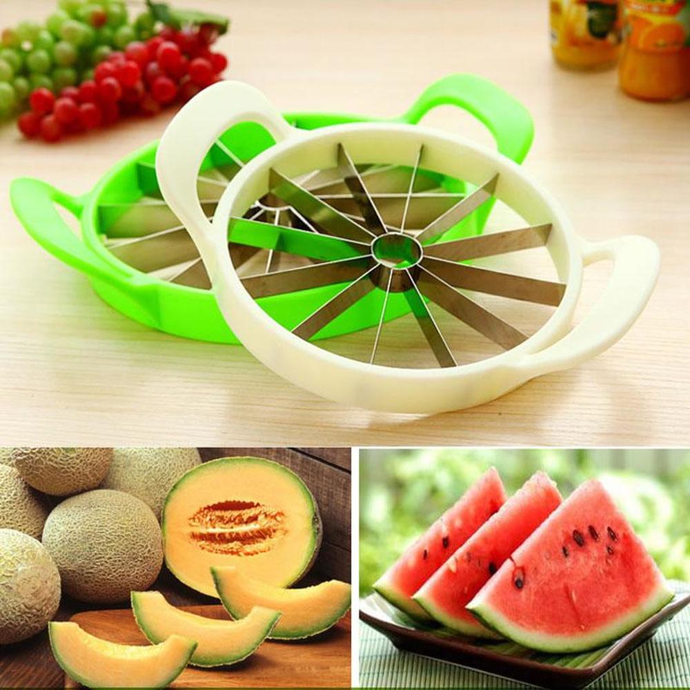 Watermelon Cutter Slicer Knife Convenient Fruit Cutting Tools Melon Cantaloupe Cutter