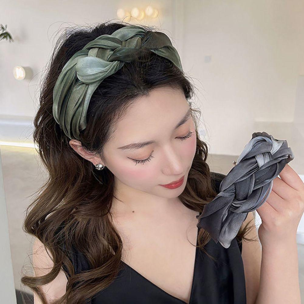 Wash Face Mesh Twisted Braid Hair Hoop Hair Accessories Korean Style Headband Women Headband