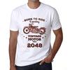 Men's Vintage Tee Shirt Graphic T Shirt Easy Rider Since 2048 White