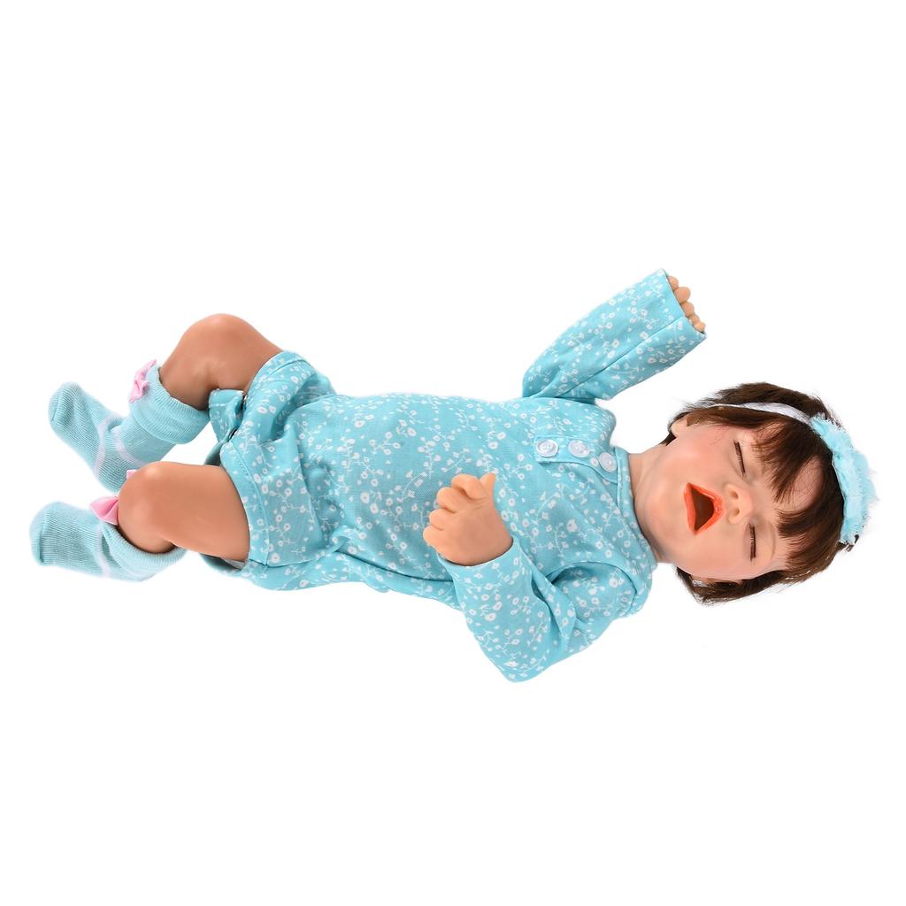 18-дюймовая мягкая реалистичная кукла-девочка с короткими волосами, моющаяся виниловая кукла с резинкой для волос