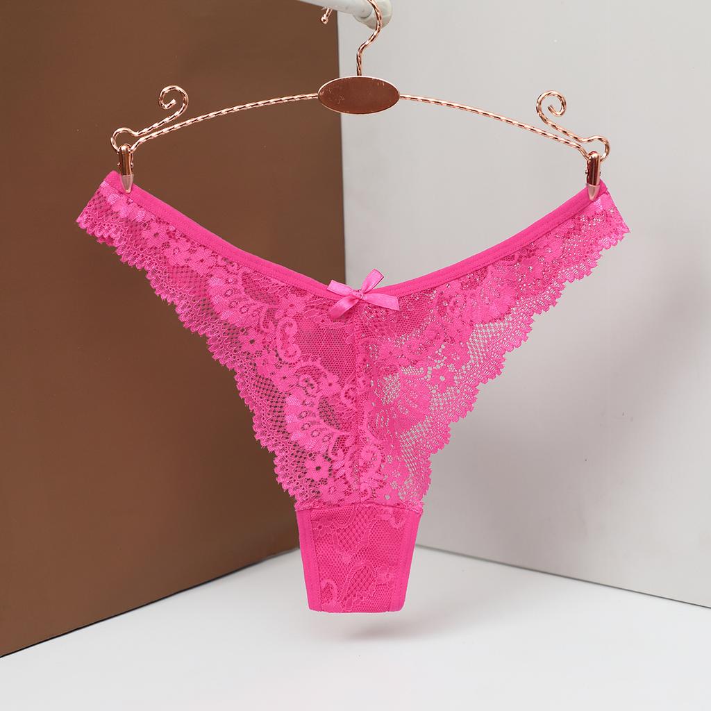 Sexy Cotton Lace Thongs Women's Panties Hollow Out Underwear Low Waist Ladies Lingere Solid Panty198