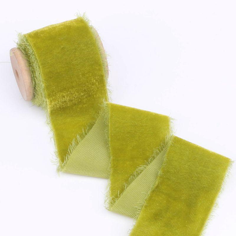 1 м/рулон Бархатная лента с флокированием, отрываемая вручную, DIY, украшение для торта, подарка, свадебного приглашения, браслета, цветов, бархатная лента, отрываемая вручную