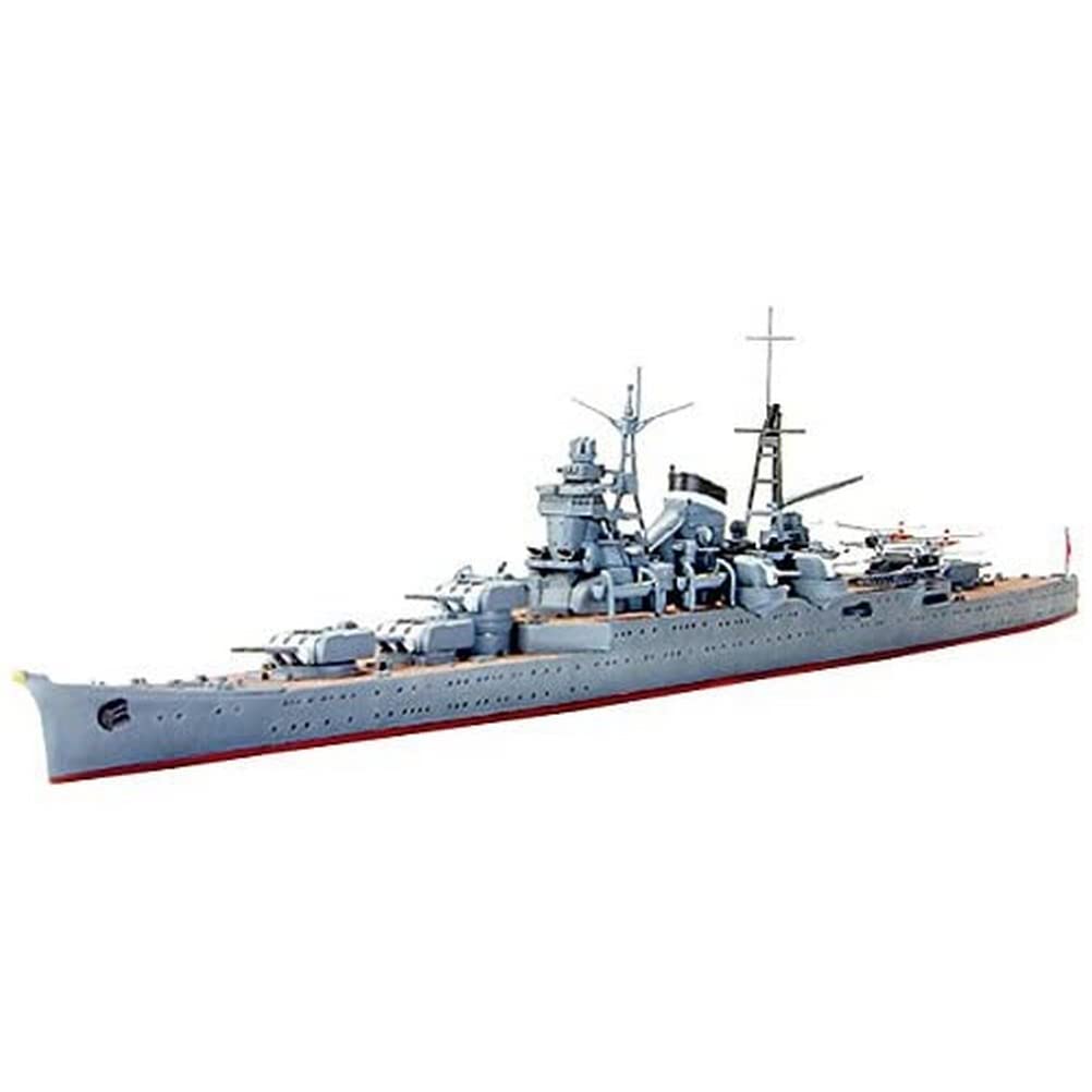 Tamiya Waterline Series Japanese Navy Light Cruiser Kumano Plastic Model 31344 Red 1/700 No.344 Gray,