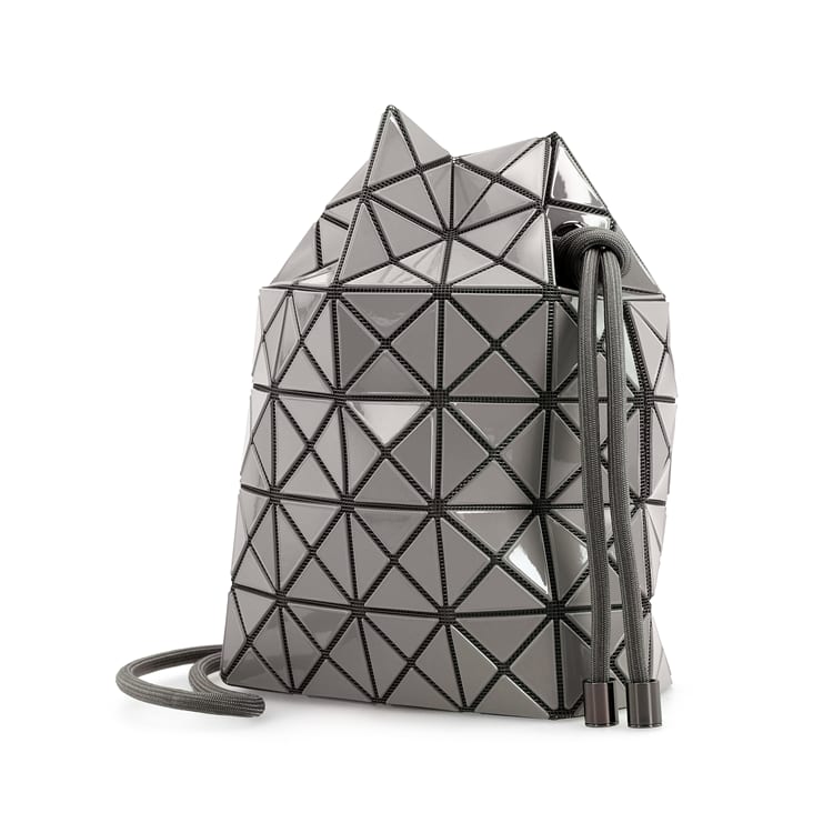 ISSEY MIYAKE Wring Polyvinyl Chloride Resin Shoulder Bag, Crossbody Bag Women's Dark Gray BB41-AG591-13