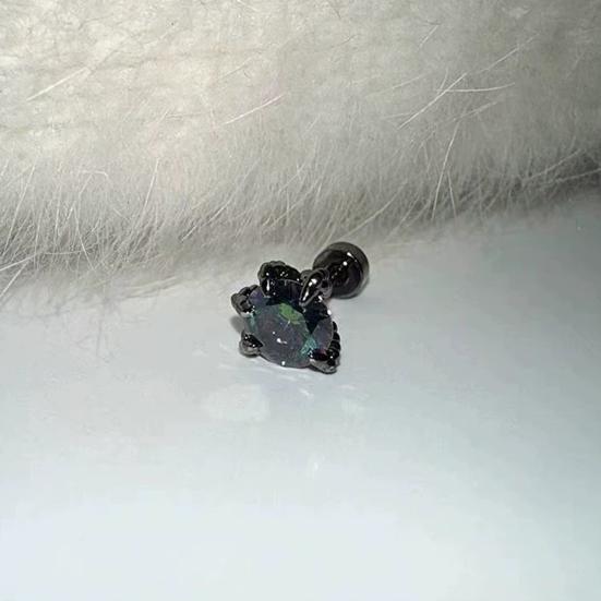 1 шт. серьги-гвоздики в форме драконьего когтя с кубическим цирконием, серьги-гвоздики из гальванического сплава, украшения для мочки уха для свиданий, повседневной носки, банкета, танцев