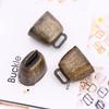 MrMrKura Cowbell Cow Horse Grazing Brass Bell Set Metal Bell Set of 6 Cow Horse Sheep Mini Bell Tin Livestock Animal Hemp Rope Farm Bronze Agriculture