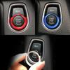 Car Engine Start Push Button Decorative  To for F30 316i 320i 328i F20 Start Button Decorative Circle Ignition Coils Stickers